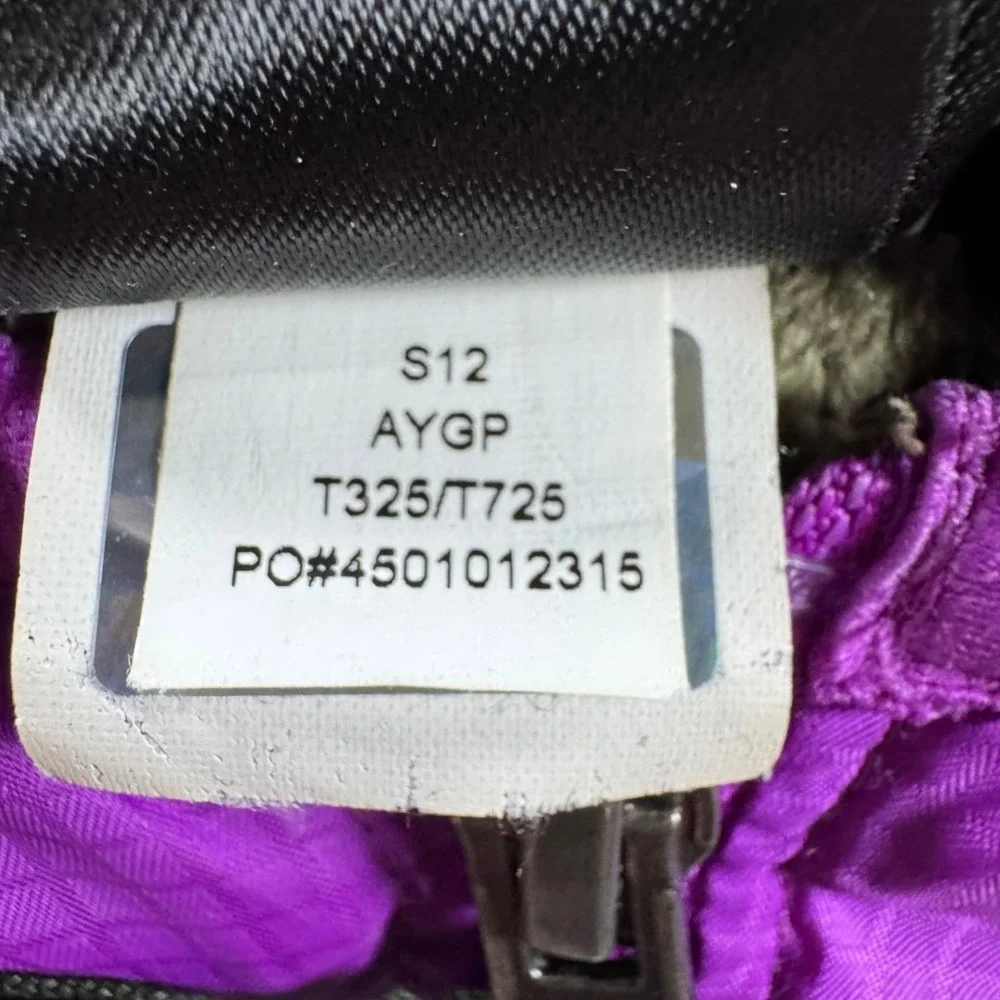 The North Face Womens Purple Ripstop Fleece Lined Hooded Jacket S12 Small Hiking